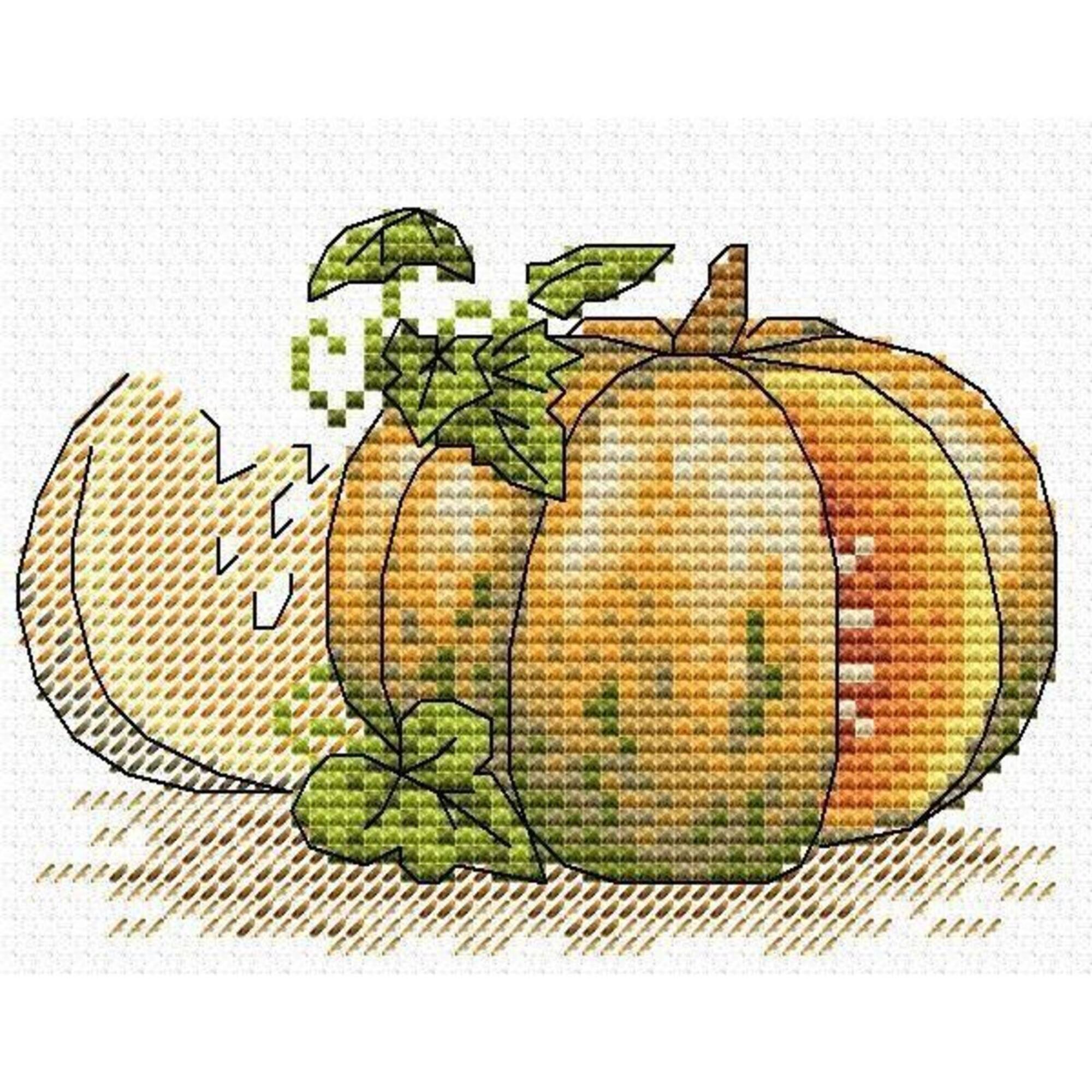MP Studia Pumpkin Cross Stitch Kit